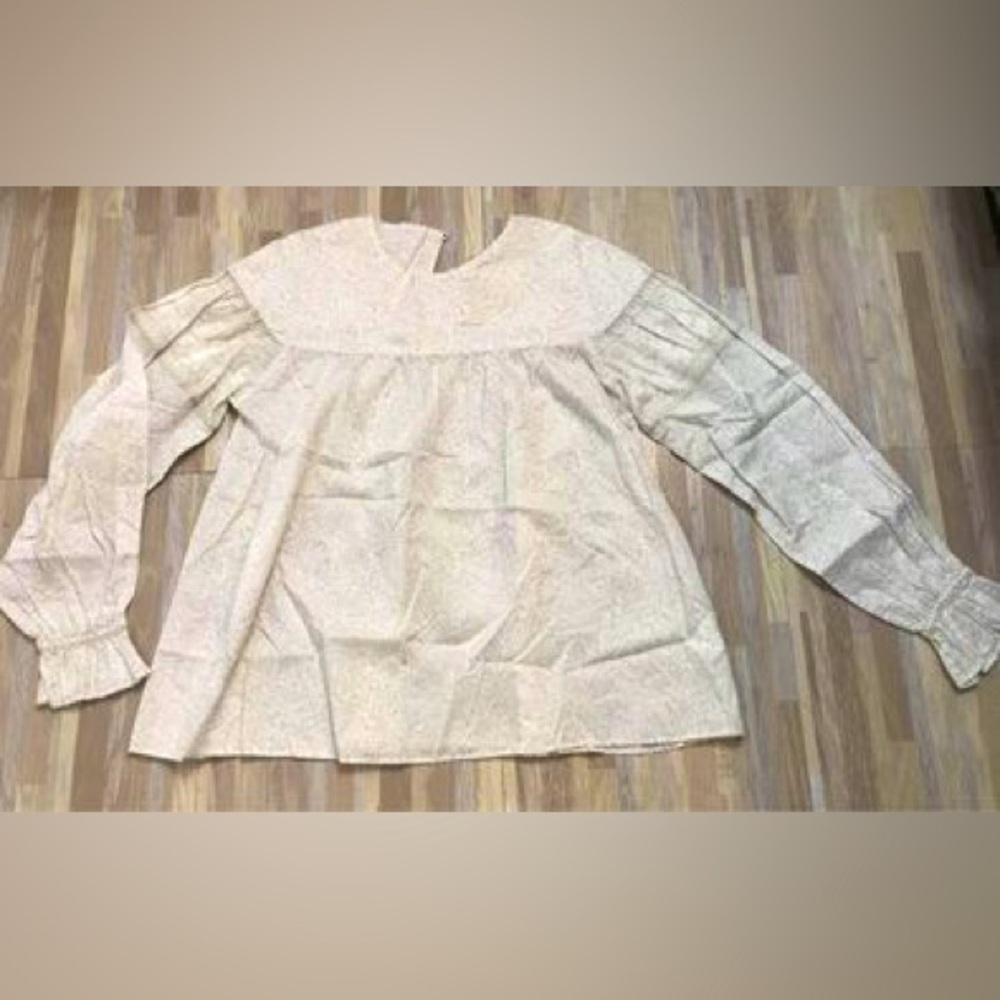 Anna Sui Boho Peasant Blouse Women’s  Size Small NWT